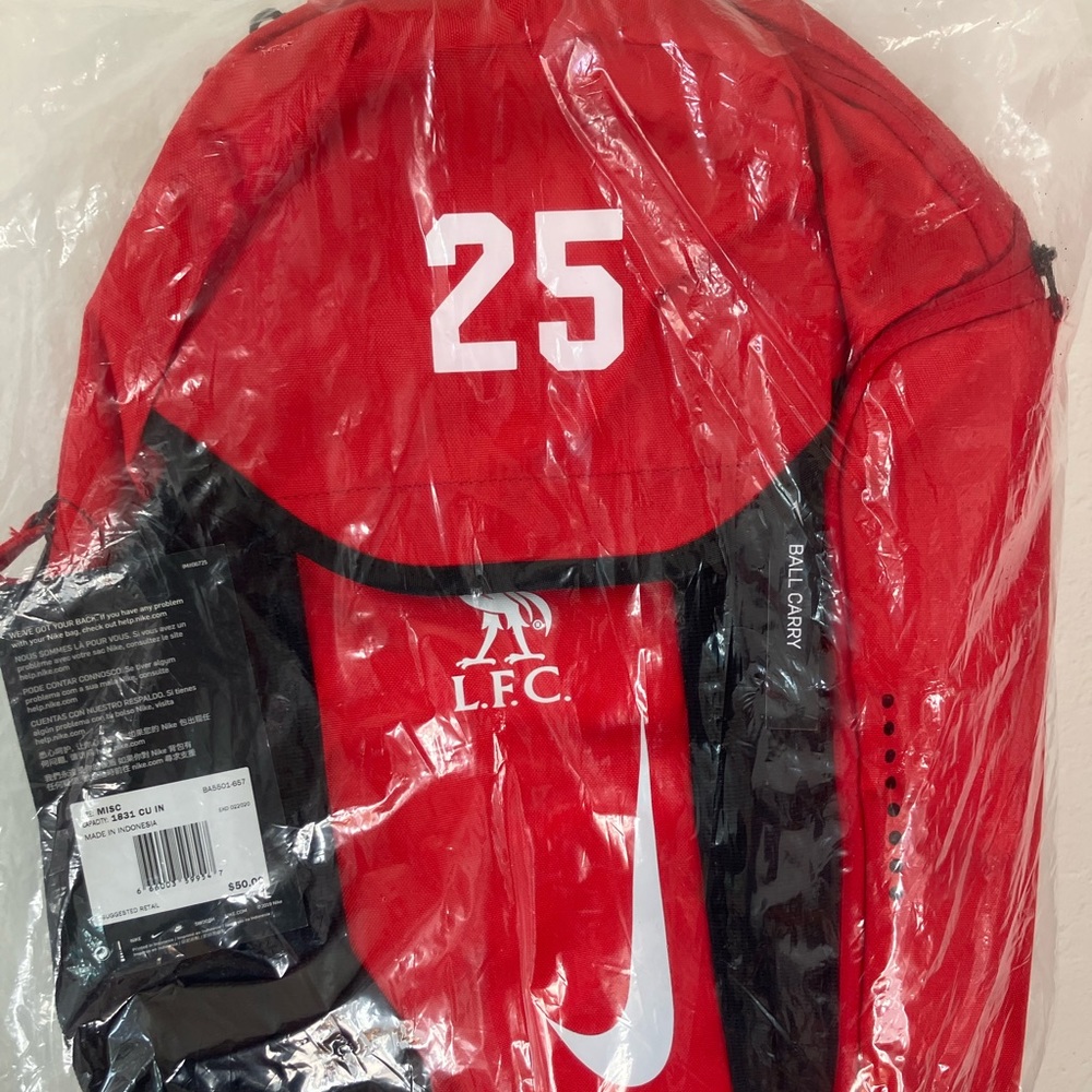 liver pool football club backpack
